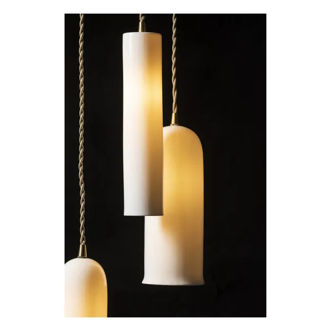 Olympia N°3 porcelain hanging lamp, Anita Le Grelle | White