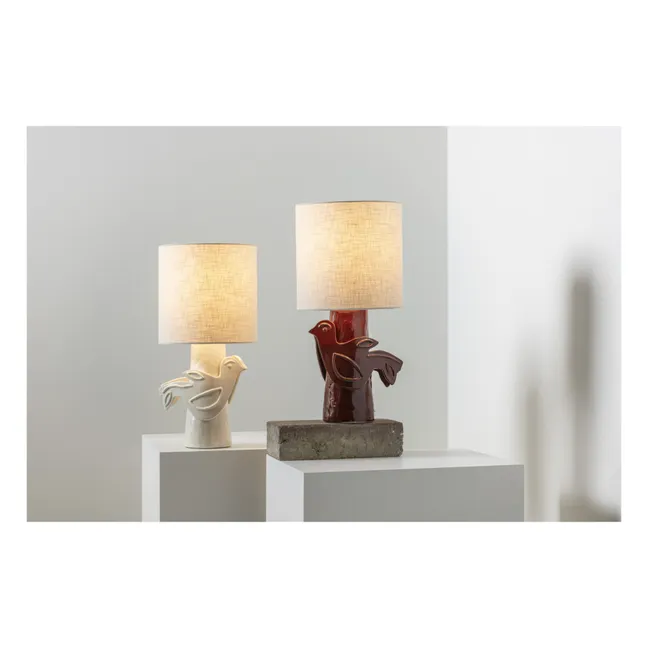 Paloma stoneware table lamp, Marie Michielssen | White