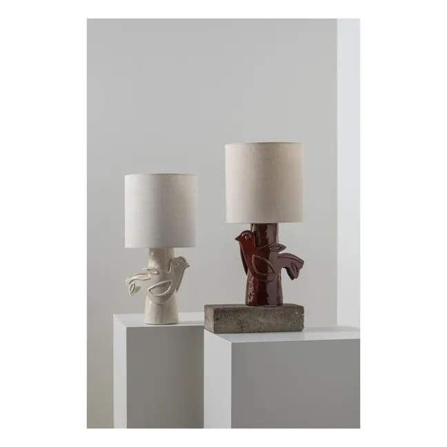 Paloma stoneware table lamp, Marie Michielssen | Red