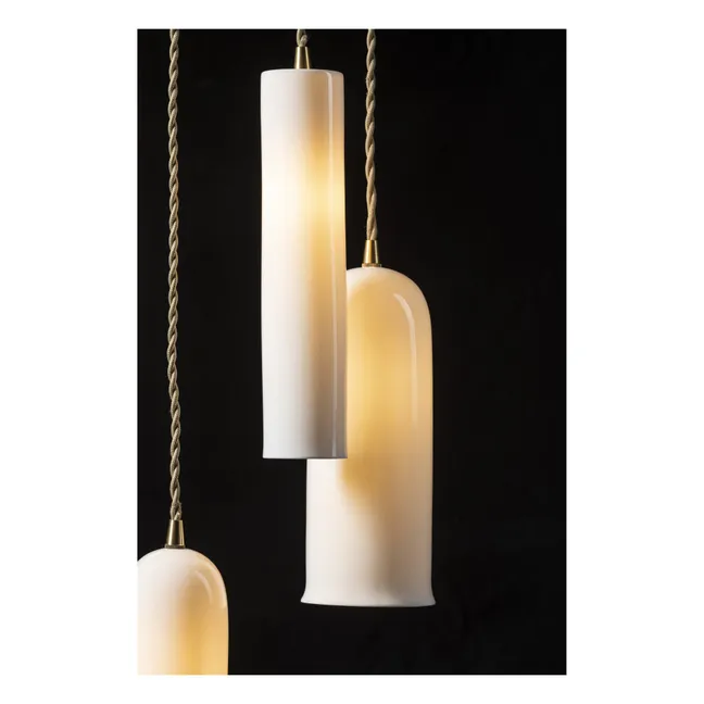 Olympia N°2 porcelain hanging lamp, Anita Le Grelle | White