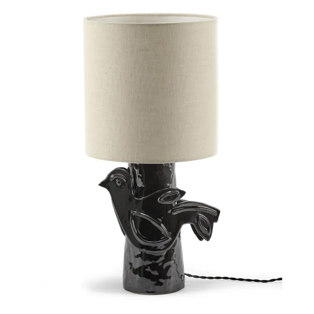 Paloma stoneware table lamp, Marie Michielssen | Black