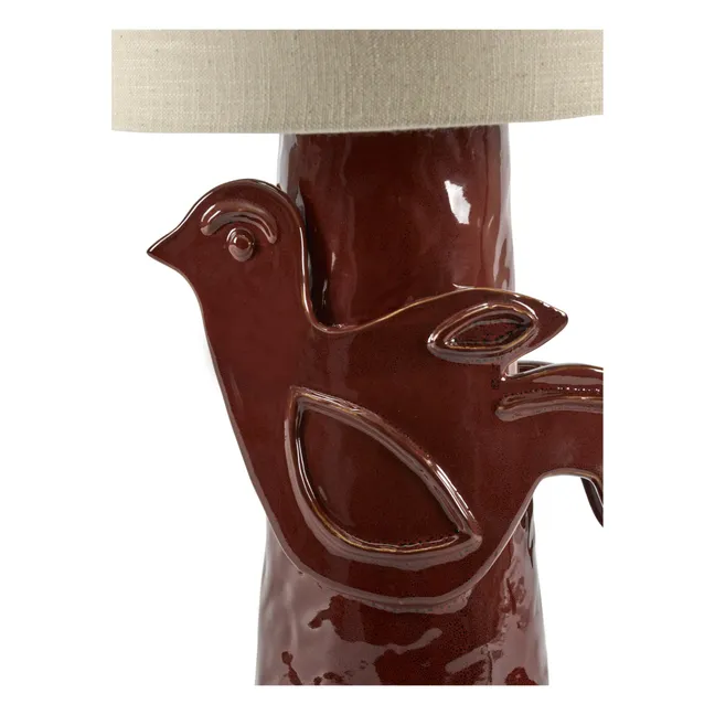 Lámpara de sobremesa de gres Paloma, Marie Michielssen | Rojo
