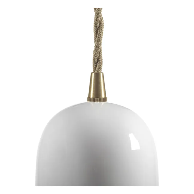 Olympia N°2 porcelain hanging lamp, Anita Le Grelle | White