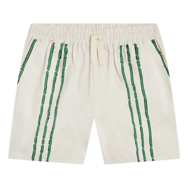 Pantalones cortos de algodón orgánico Paristo | Crudo