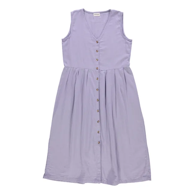 Cotton Double Gauze Daisy Dress - Women's Collection | Lavender