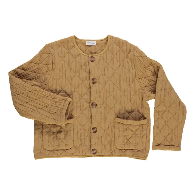 Organic Cotton Anise Quilted Jacket - Women's Collection | Camel