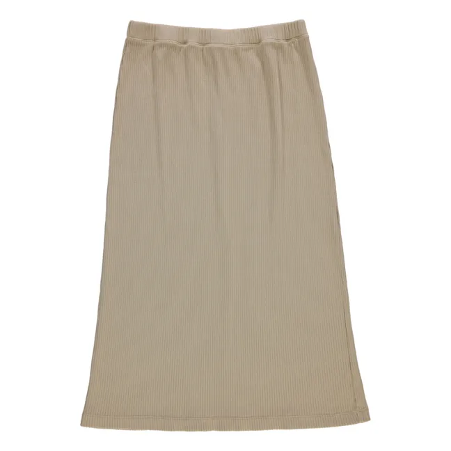 Sage Ribbed Skirt - Women's Collection | Olive green