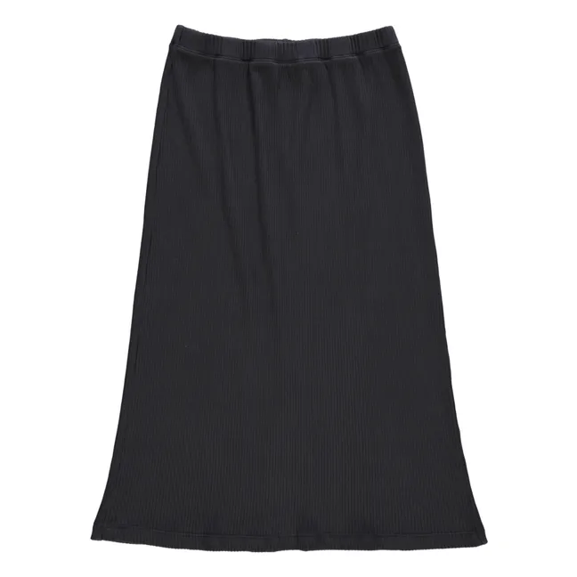 Sage Ribbed Skirt - Women's Collection | Black