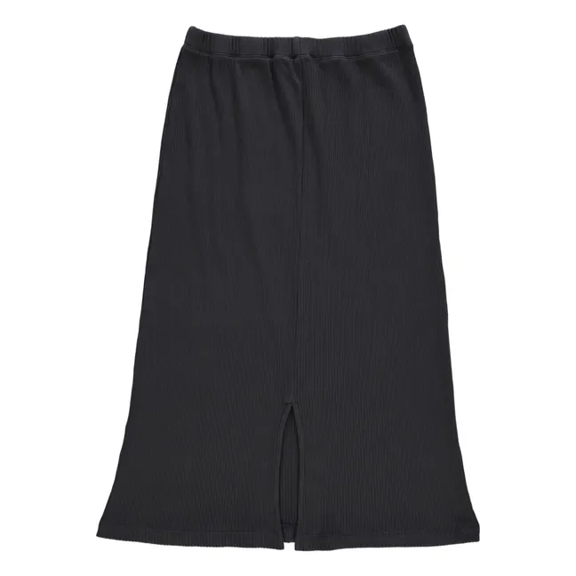 Sage Ribbed Skirt - Women's Collection | Black