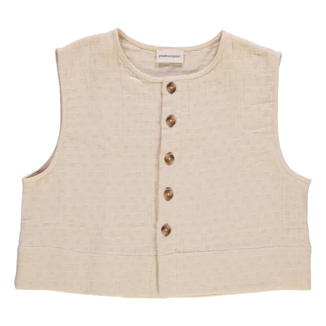Vanilla Sleeveless Vest - Women's Collection | Beige