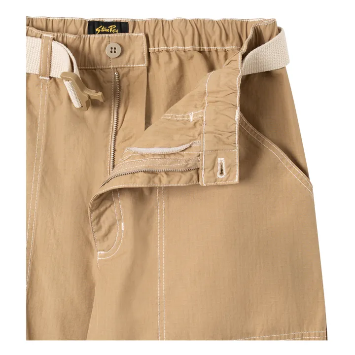 Pantalones con cremallera | Beige- Imagen del producto n°4