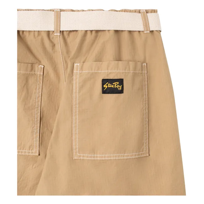 Pantaloni con zip | Beige