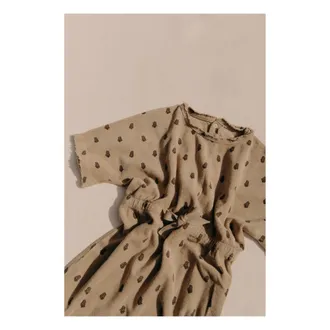 Louise Misha - Embroidery Organic Cotton Gauze Dress - Ochre