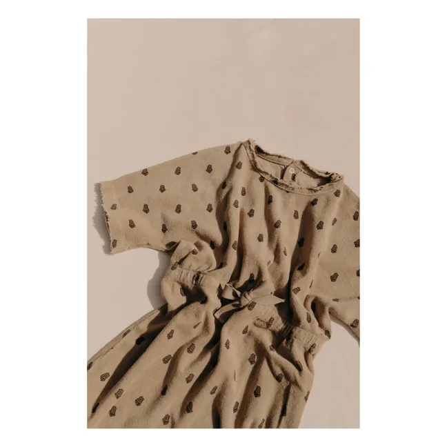 Yogi Sponge Dress | Taupe brown