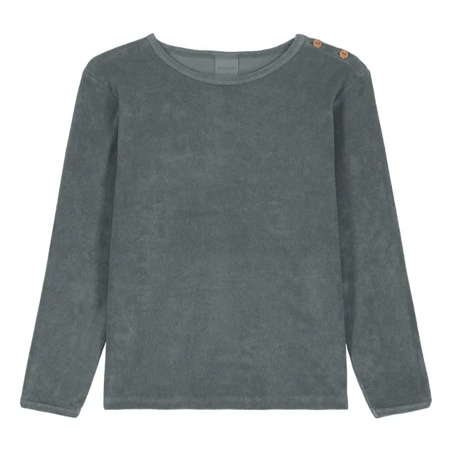 Sweatshirt Pimpi Frottee | Graublau