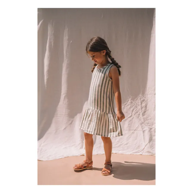 Striped Playa Dress | Sage