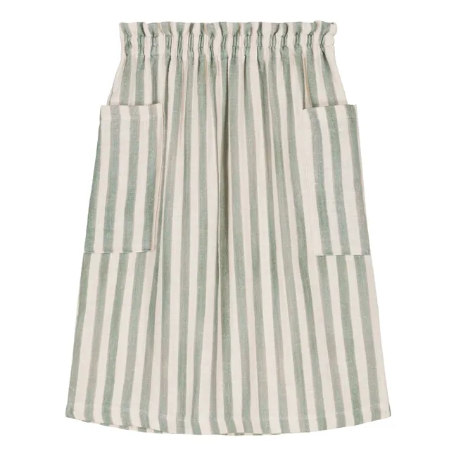 Vivi Striped Skirt | Green