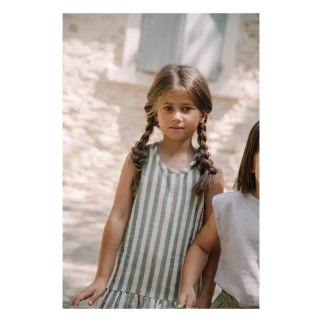 Striped Playa Dress | Sage
