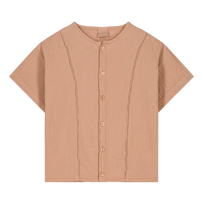 Thelme Cotton gauze blouse | Dusty Pink