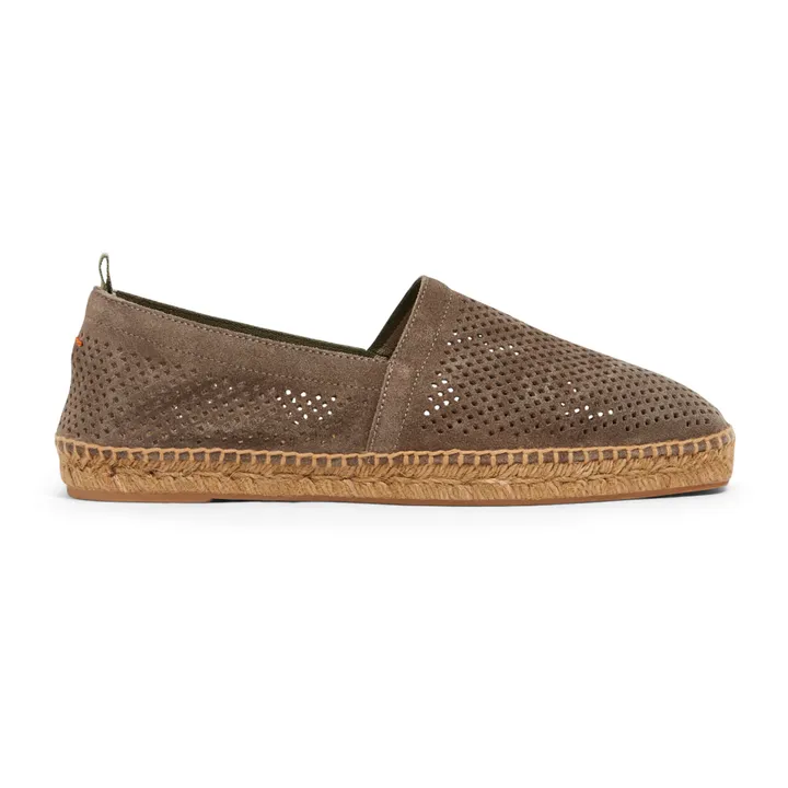 Espadrilles Pablo Suède Perforées  | Taupe- Image produit n°0