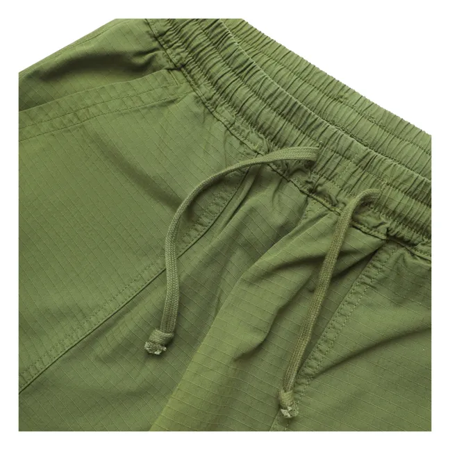 Pantaloni Chef in cotone organico Ripstop | Verde militare