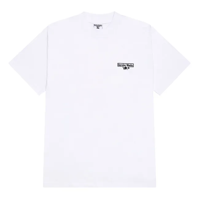 Camiseta de algodón ecológico Wine Spill | Blanco