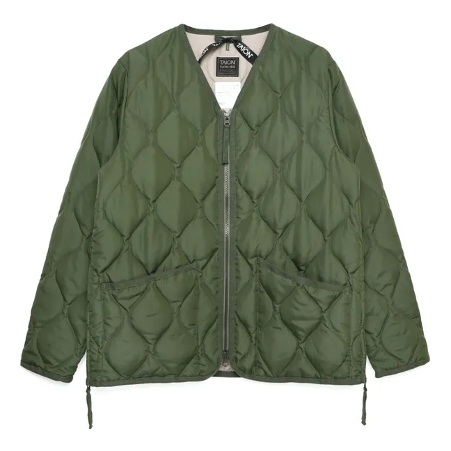 Unisex Military Zip Jacket | Olive green
