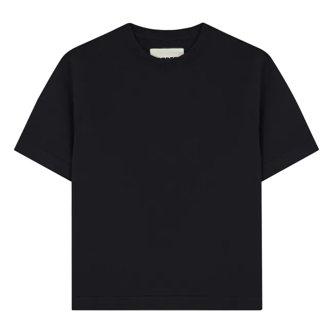 T-shirt Laine Mérinos | Noir
