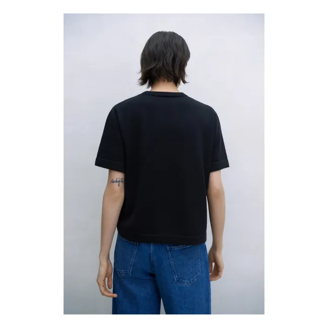 T-shirt Laine Mérinos | Noir