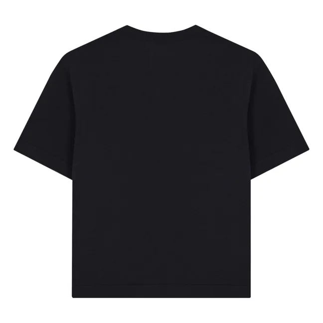 T-shirt Laine Mérinos | Noir