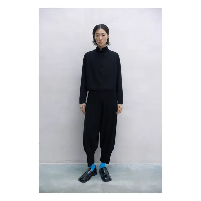 Pantalon Pleated | Noir