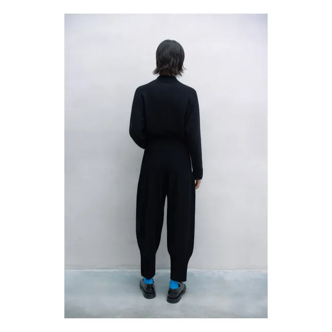 Pantalon Pleated | Noir