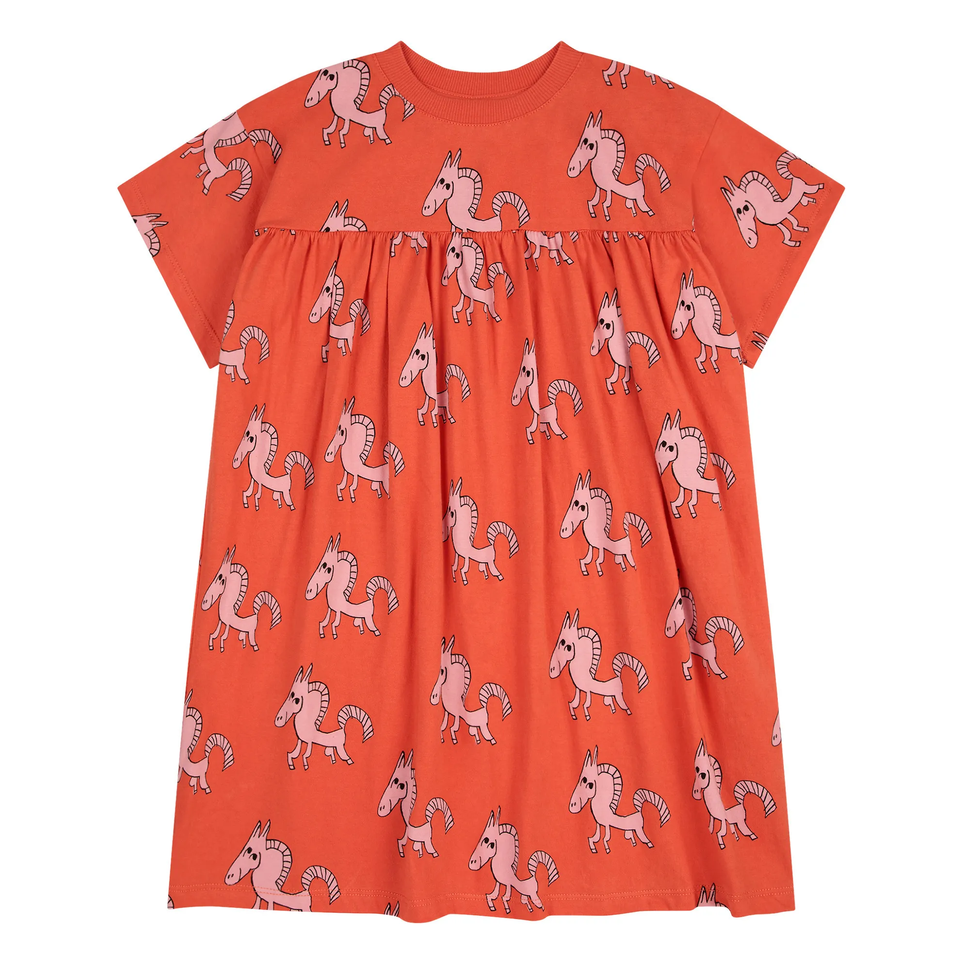 Bobo Choses Terracotta Exclusivité X Smallable - Cheval Blanc Organic Cotton Dress
