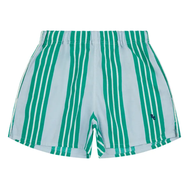 Exclusivo de Bobo Choses x Smallable - Pantalones cortos a rayas | Azul