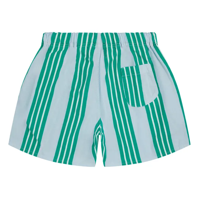 Exclusivo de Bobo Choses x Smallable - Pantalones cortos a rayas | Azul