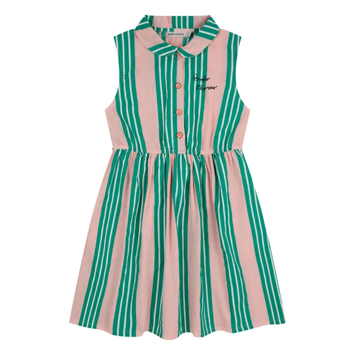 Exclusivité Bobo Choses x Smallable - Vestido de rayas | Lila- Imagen del producto n°0