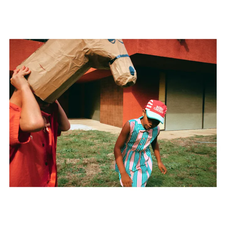 Exclusivité Bobo Choses x Smallable - Vestido de rayas | Lila- Imagen del producto n°2