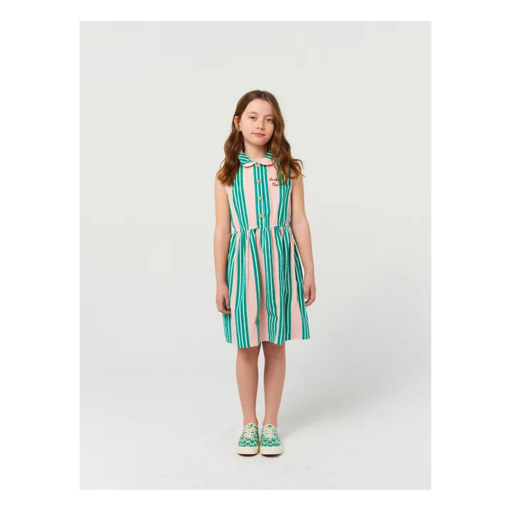 Exclusivité Bobo Choses x Smallable - Vestido de rayas | Lila- Imagen del producto n°4