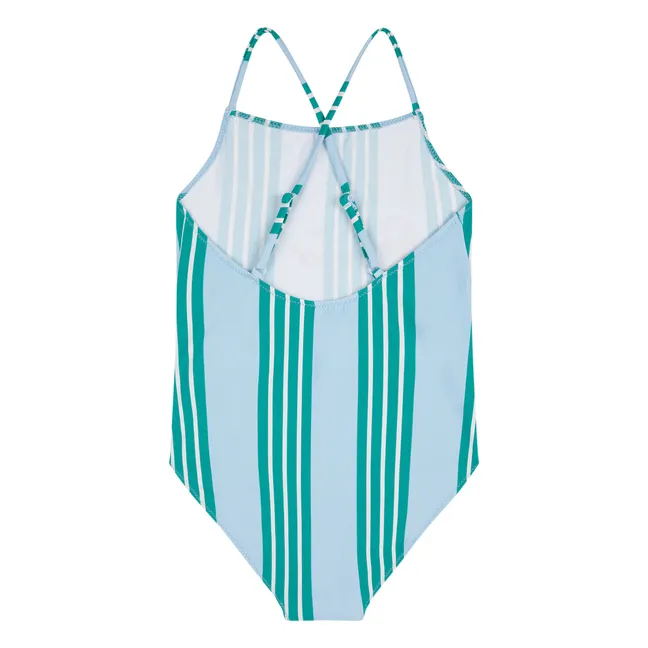 Exclusivité Bobo Choses x Smallable - Maillot 1 Pièce Rayé | Bleu ciel