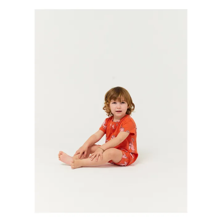 Exclusivo de Bobo Choses x Smallable - Pelele Caballo de Algodón Ecológico | Terracotta- Imagen del producto n°2