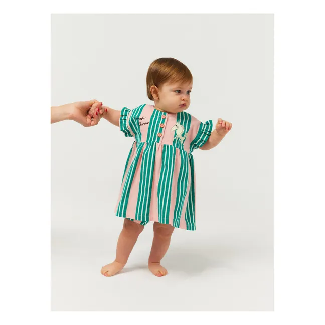 Exclusivo de Bobo Choses x Smallable - Vestido de rayas para bebé | Lila