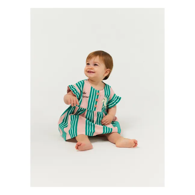 Exclusivo de Bobo Choses x Smallable - Vestido de rayas para bebé | Lila
