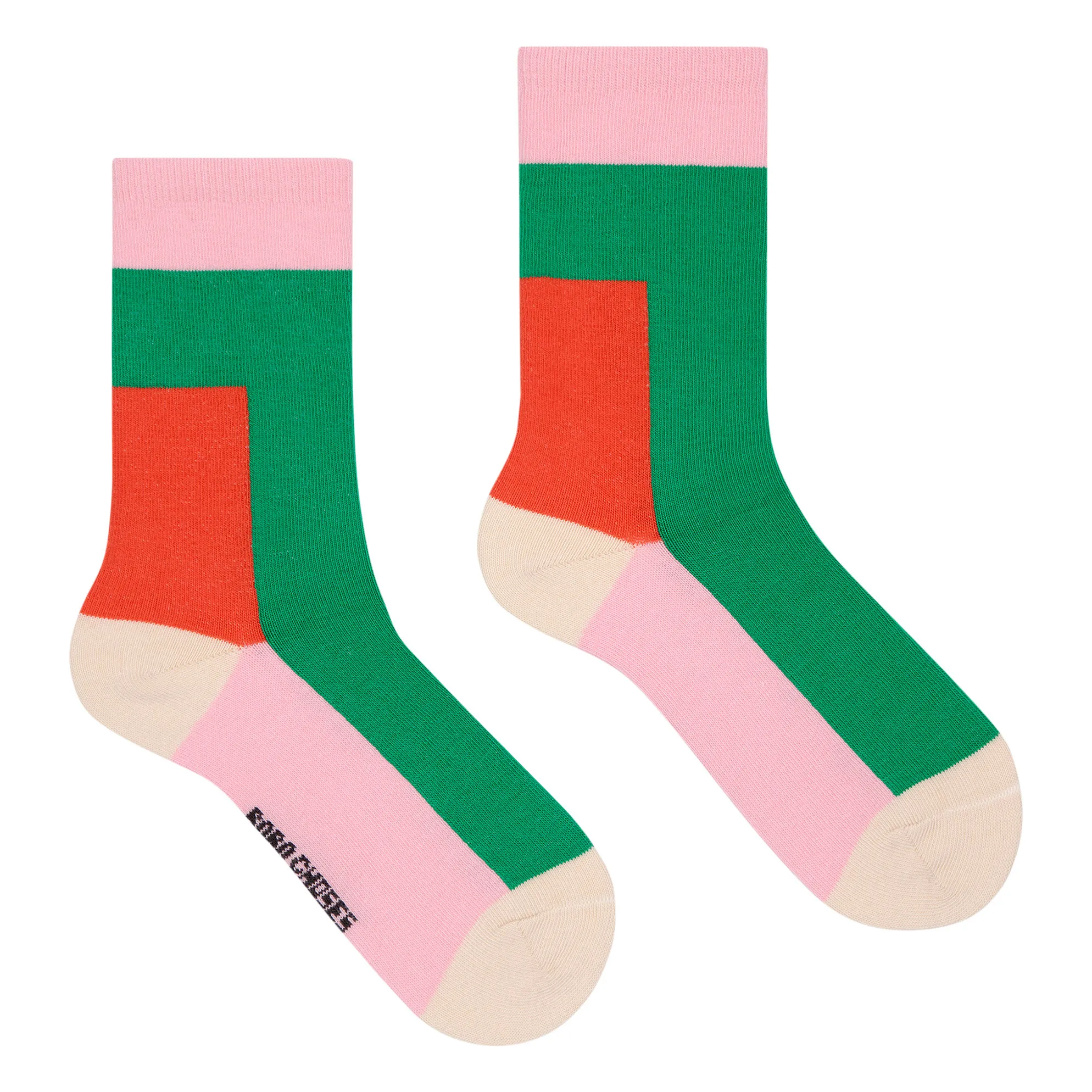 Bobo Choses Green Exclusive X Smallable - Color Block Socks