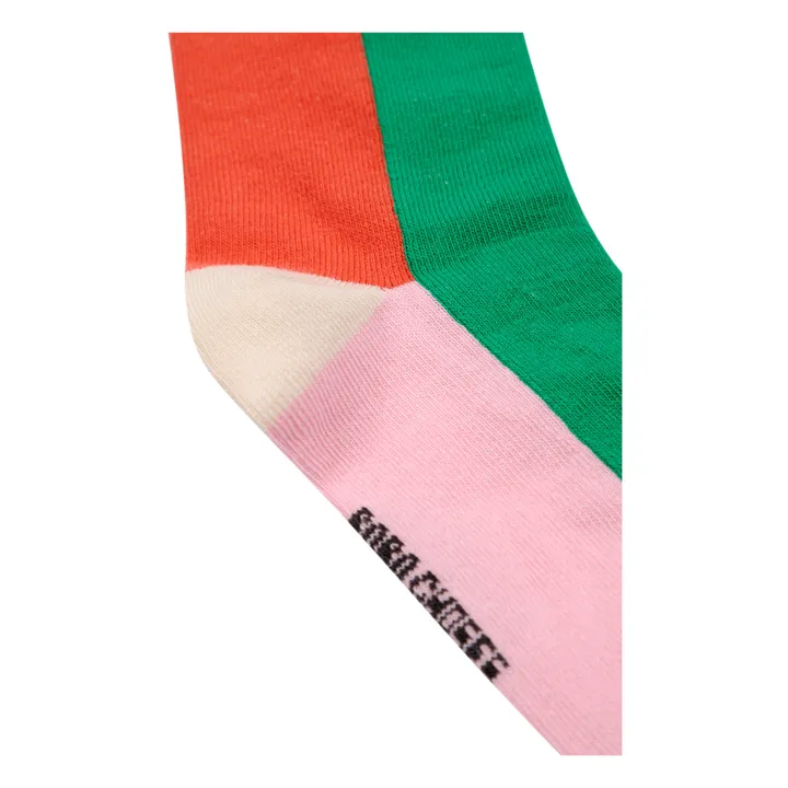 Exclusivo de Bobo Choses x Smallable - Calcetines Color Block | Verde- Imagen del producto n°2