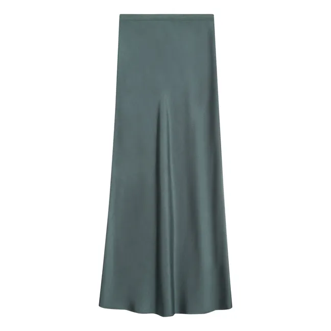 Silk Bar Skirt | Green