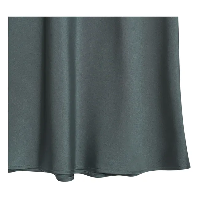 Falda de barra de seda | Verde