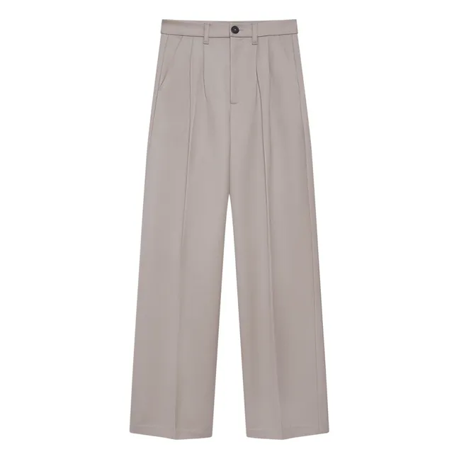 Carrie Wool Pants | Taupe brown