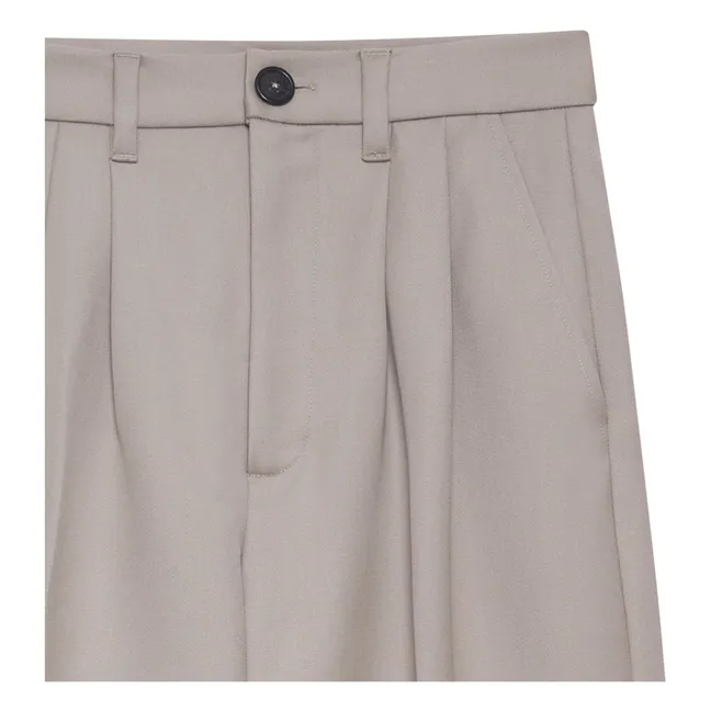 Carrie Wool Pants | Taupe brown