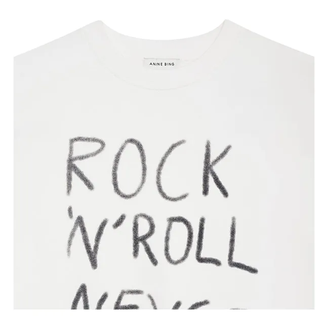 Sweatshirt Miles Rock'n'Roll Bio-Baumwolle | Elfenbeinfarben