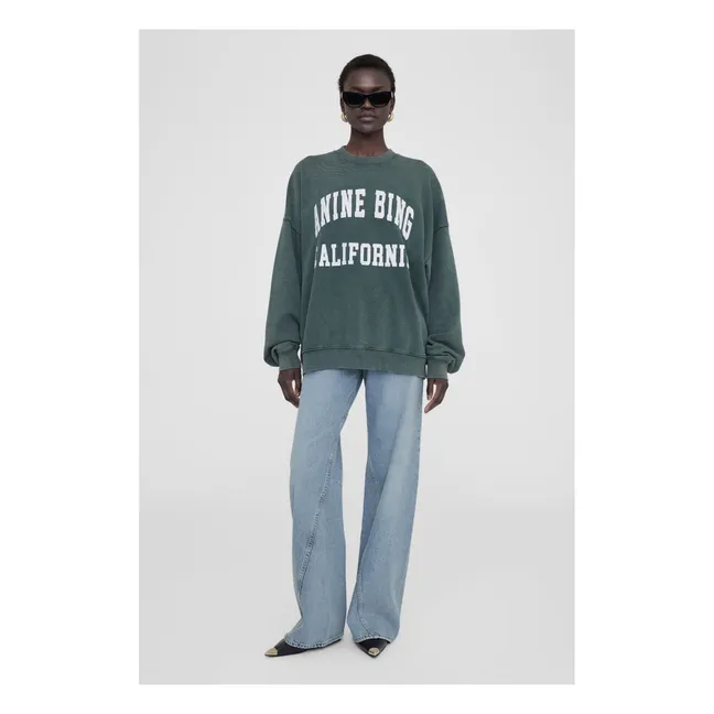 Miles organic cotton sweatshirt | Green